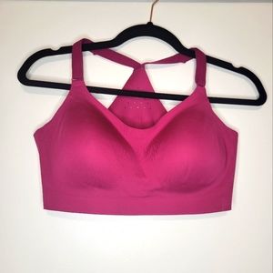 All in motion medium support sports hot bra pink fuchsia medium